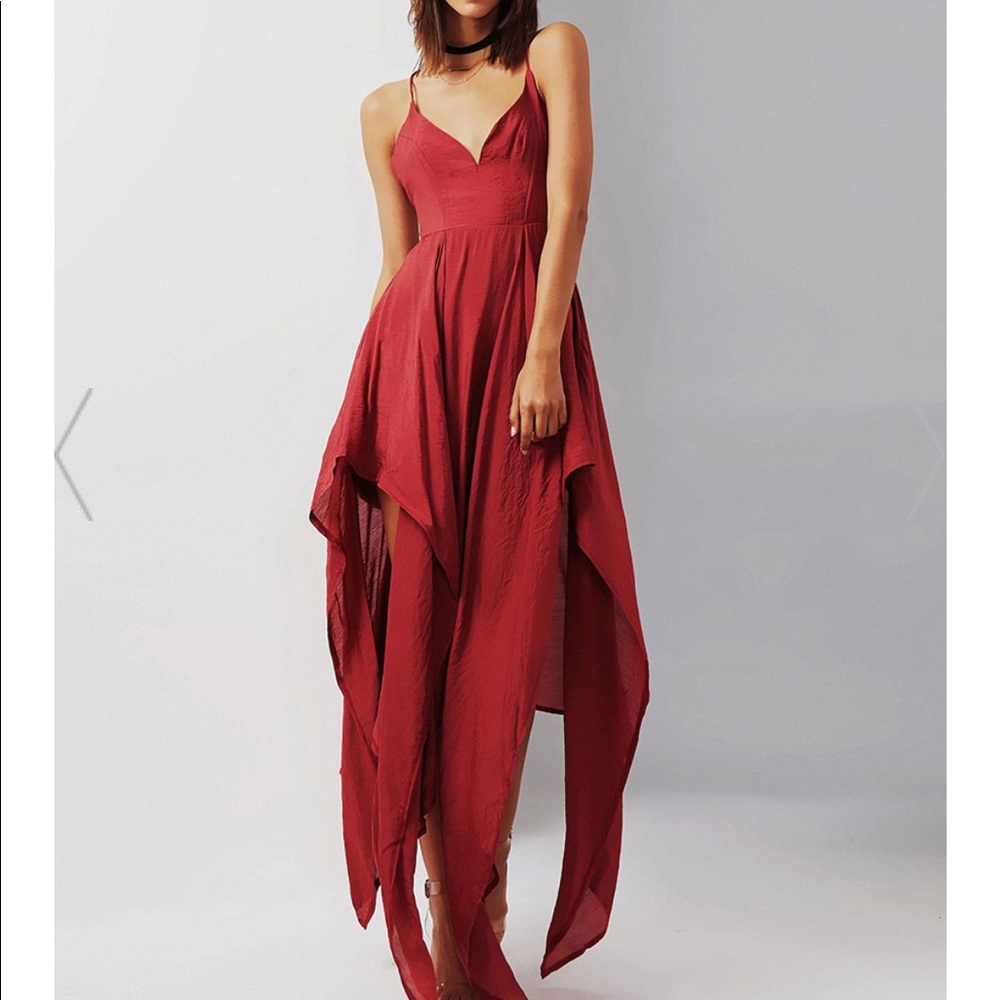‘Vivianna’ Asymmetrical Maxi Dress - Picture 2 of 6
